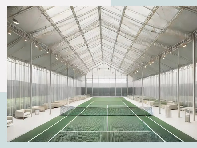 Строительство теннисных кортов в Новоуральске