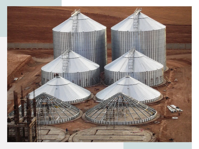 Строительство зерновых силосов в Новоуральске