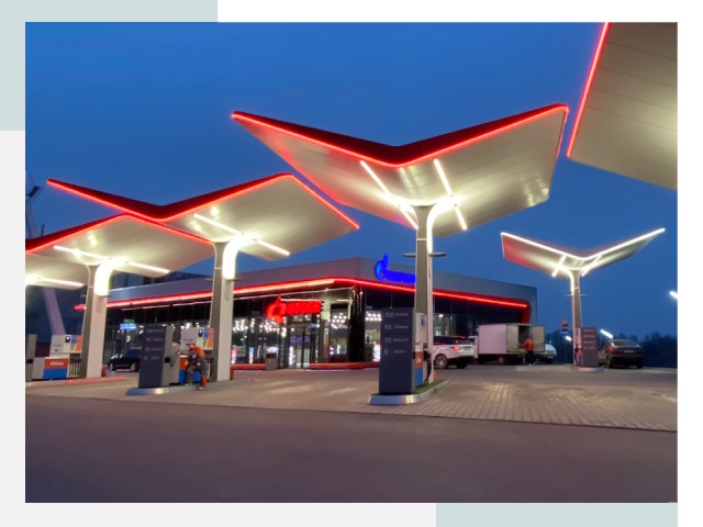 Навесы для АЗС в Новоуральске