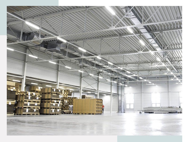 Освещение ангаров в Новоуральске