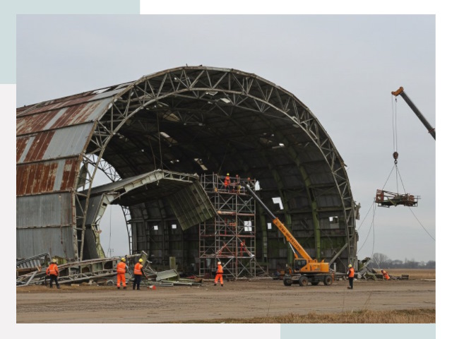 Демонтаж ангаров в Новоуральске